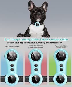 रिचार्जेबल लंबी दूरी के जलरोधी एब्स/पीसी पर्यावरण के अनुकूल कुत्ते प्रशिक्षण कॉलर 2-इन-1 रिमोट बीप कंपन सदमे चपलता उपकरण - Product Image 4