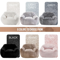 Chaise pouf confortable design spacieux pour salon sans remplissage