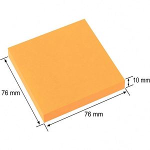 Bloc de Notas Adhesivas Fluorescentes 76x76, Paquete al por Mayor de 8 Blocs, Notas Adhesivas Fuertes - Product Image 4