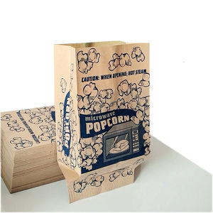 Bolsas de Papel Impresas Desechables Personalizadas de Fábrica, Bolsas para Palomitas de Maíz para <span class=keywords><strong>Microondas</strong></span>, Bolsas de Embalaje para Palomitas de Maíz - Product Image 2