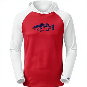 Sudadera con capucha para hombre con protección solar, ligera, de manga larga, deportiva, con estampado gráfico para pescadores y actividades al aire libre. - Product Image 1
