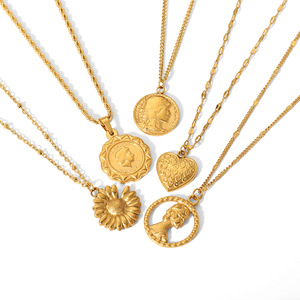 Joyería para Mujer, Estilo Deportivo, Colgante de Diamantes, Collar de Acero Inoxidable, Elegante y Versátil, Chapado en Oro de 18k de Alta Gama - Product Image 5