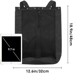New Style Custom Swim Bag Mesh <b>Drawstring</b> <b>Backpack</b> Net Beach <b>Backpack</b> for Swimming Gym and Workout Gear - Product Image 2