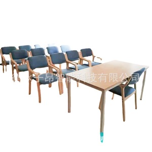 Dining Room Set 4 Piece Wooden <b>Table</b> And Chairs For Seniors Comfortable Kitchen Living Room Nursing Home Use - Product Image 1