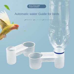 Dispositif de guidage automatique de l'eau potable à double <span class=keywords><strong>action</strong></span> pour les perroquets étourneaux pigeons-Fournitures pour oiseaux avec médicaments - Product Image 2