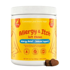 תוסף תזונה לחיות מחמד OEM/ODM, גרגירים לתמיכה חיסונית ובריאות המעיים לכלבים, לעיסות רכות להקלה על גירוד ואלרגיה - Product Image 5