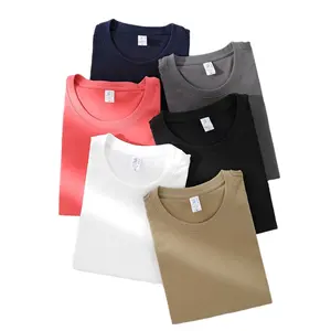 2024新款设计纯色纯t恤女休闲优质棉高档男式衬衫短袖日用百货
