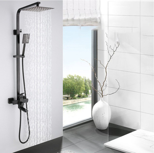Juego de Grifería para Ducha de Lujo con Certificación CE, Venta al por Mayor de Fábrica, Juego de <span class=keywords><strong>Baño</strong></span> Negro Mate, Juego de Ducha de Acero Inoxidable 304 - Product Image 1