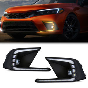 Luz Antiniebla LED con DRL para Automóvil, Luz <span class=keywords><strong>de</strong></span> Circulación Diurna LED para Honda Civic 2021 2022 2023 2024 2025, Accesorios para Automóvil - Product Image 3