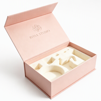 Boîte cadeau magnétique rigide de luxe vide avec logo personnalisé, emballage en carton premium avec logo pour les cadeaux de vente au détail