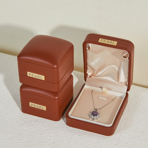 Customizable Jewelry <b>Box</b> Square <b>Ring</b> Pendant Bracelet PU Leather High End Satin Lining Jewelry <b>Box</b> for Personality Branding - Product Image 3
