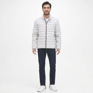 Chaquetas de Invierno para Hombre 2025, Premium, Lisas, Personalizables, con Cierre, Acolchadas, con Cuello Alto, de Lona, Secado Rápido - Product Image 1