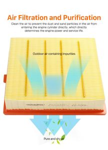 Masuma เครื่องกรองอากาศ MFA-T010 2kdftv KUN25L 5149318, กรองฝุ่นและอนุภาคเครื่องยนต์อายุการใช้งานยาวนาน - Product Image 6