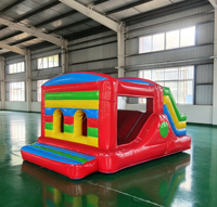 Château gonflable de jardin de haute qualité en bâche PVC 0,55 mm, design portable pour enfants, usage commercial sec, garantie 3 ans