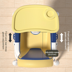 <span class=keywords><strong>Bebe</strong></span> 3 en 1 asiento infantil cinturón de seguridad alimentación niños trona comedor portátil bebé <span class=keywords><strong>sillas</strong></span> altas de plástico con bandeja - Product Image 5