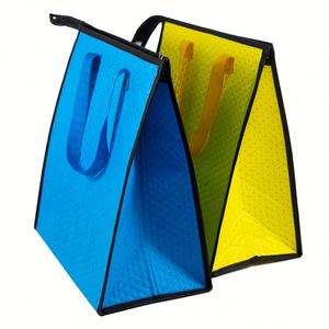 Non Woven Thermal Food Picnic Lunch Custom Logo Insulated Portable Cooler Bag - Product Image 3