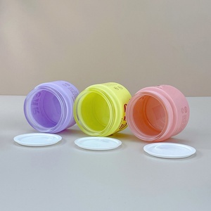 Frasco para Crema de 50 g 1.7oz, Frascos Redondos de Vidrio Mate en Morado, Rosa y Amarillo para Manteca Corporal, Envases Vacíos para Crema Facial - Product Image 5