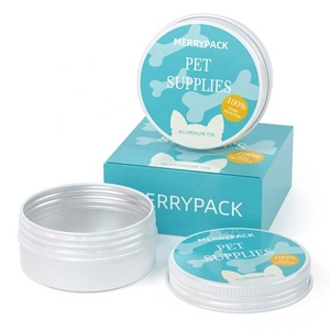 50ml 50g Suministros para mascotas Cera blanca para patas Bálsamo para patas Tarro de aluminio Lata metálica Latas para patas - Product Image 1