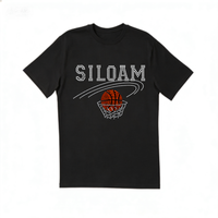 Nouveau Vinyle Thermocollant de Haute Qualité pour T-shirts, Motif Basketball Strass, Vente en Gros