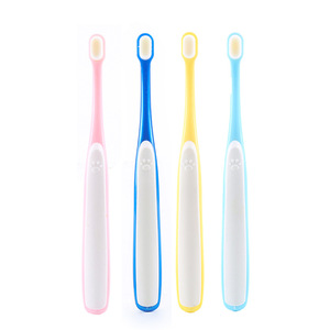 Pet Soft Bristled Toothbrush Small Head Nylon For Cats And Dogs Home Use Sky Blue Pink Royal Blue Bright Yellow - Product Image 2