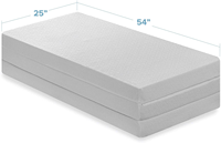 Colchón plegable de espuma viscoelástica para dormir, cama plegable portátil para invitados, venta al por mayor