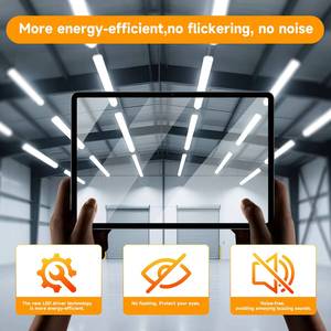 ไฟ LED แถบกันน้ำ 60W, ปรับอุณหภูมิสีได้ 5 ระดับ 3000K-6500K, ไฟกันฝุ่น IP65 สำหรับพื้นที่เปียก, สินค้าในสต็อกในสหรัฐอเมริกา - Product Image 6