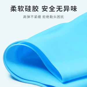 Gorro de natación de silicona para adultos, unisex, de color sólido, protección para los oídos, impermeable, antideslizante, para natación y deportes acuáticos - Product Image 3