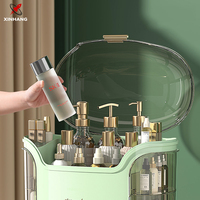 Xinhang Boîtes de rangement transparentes pour maquillage et soins de la peau, présentoirs pour comptoir de salle de bain et coiffeuse de chambre