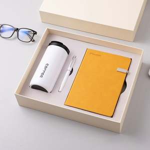 Customize <b>Diary</b> <b>Notebook</b> with Printable Pens with the logo Attached and Coffee Cup Gift Set Suitable for All Types of Companies - Product Image 3