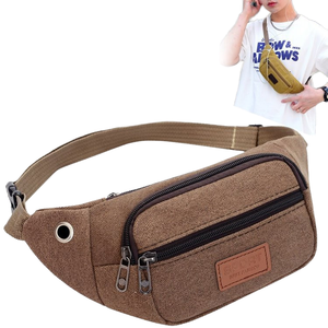 מתכוונן בציר בד crossbody חבילת המותניים רוכסן מים תיק חגורת המותניים עבור רץ אימון-בהשתתפות מכתב - Product Image 1