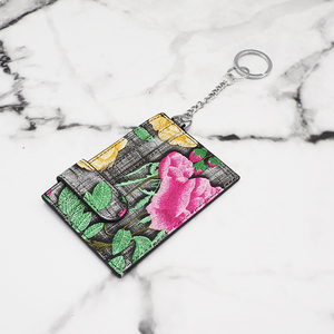Portachiavi di lusso porta carte in pelle portafoglio donna Designer grande capacità fermasoldi Stock colorato 2025 nuovo stile - Product Image 4