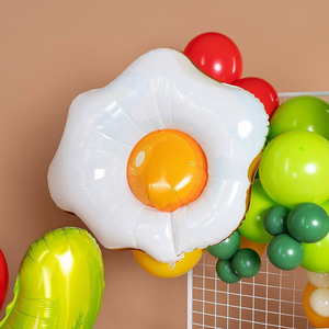 CYmylar Globo Personalizado 34 pulgadas <span class=keywords><strong>Desayuno</strong></span> Brunch <span class=keywords><strong>Fiesta</strong></span> Globos <span class=keywords><strong>de</strong></span> Huevo Frito <span class=keywords><strong>para</strong></span> Huevo Decoración <span class=keywords><strong>Fiesta</strong></span> <span class=keywords><strong>de</strong></span> <span class=keywords><strong>Cumpleaños</strong></span> - Product Image 1