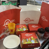 Emballage personnalisé pour frites, hot-dogs, poulet frit, hamburgers, boîte à hamburgers