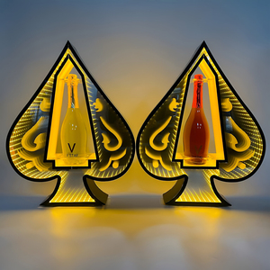 Nhân đôi ACE của spades LED chai glorifier khay hiển thị Champagne VIP dịch vụ LED chai trình bày chủ hiển thị cho hộp đêm - Product Image 3