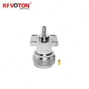 Conector Coaxial RF Impermeable de 17.5mm con Montaje de Brida Cuadrada, 4 Orificios, Tipo N Hembra, para Cable RG316 - Product Image 2