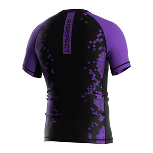 Ensemble de combat MMA professionnel 2 pièces : Rashguard à compression avec grip en silicone + Short de combat haute mobilité pour la compétition - Product Image 4