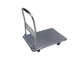 Ijzeren Plaat Trolley 200Kg Magazijn Platform Opvouwbare Handtrolley Kar