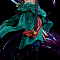 Anime One Piece GK Monkey D Luffy Roronoa Zoro Vinsmoke Sanji figura de acción con LED colección estatua modelo niños Juguetes