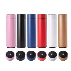SY8 Custom Logo Printed 500ml Vacuum Insulated Tumbler Promotion Corporate Activity Business Gift Smart Temperature <b>Water</b> <b>Bottle</b> - Product Image 1