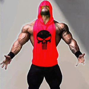 Débardeurs de sport en coton tricoté anti-boulochage pour hommes, style gothique, pour musculation et fitness - Product Image 3