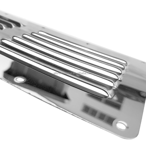 New 9.13 "x 4.53" thép không gỉ đóng dấu louvered Vent hình chữ nhật không khí nướng Bìa thông gió <span class=keywords><strong>louver</strong></span> allshine Marine - Product Image 6