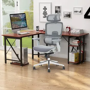 Ergonomic Office Chair Comfortable Rolling Swivel Wheels BIFMA Certified Executive Lift Chair Fashionable Metal Nylon Foam