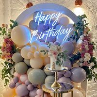 Winbo Most Popular Rgb Logo Light Free Design Custom Led Neon Letters Signs Light For happy Birthday Event