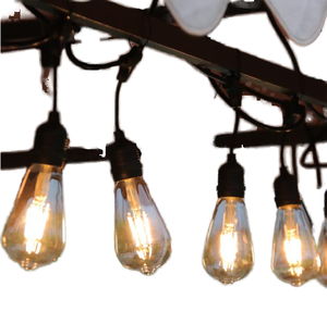 IP65 impermeable al aire libre festón Cadena 100m de luz jardín fiesta Patio iluminación decorativa blanco cálido Navidad Edison globo E27 - Product Image 1