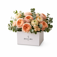 Boîte cadeau carrée pour bougie à fleurs, avec logo personnalisé imprimé, écologique, biodégradable, recyclable, finition mate, carton ondulé, quadricolore