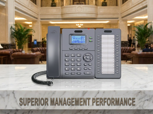 Téléphone <span class=keywords><strong>IP</strong></span> professionnel à 32 touches avec casque pour centre d'appels, écran LCD rétroéclairé de 2,4 pouces et PoE pour hôtel, bureau et réception - Product Image 6