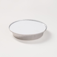 Barquettes à pizza jetables en aluminium de 6/7/8/9 pouces, plateaux ronds avec couvercles, barquettes en feuille d'aluminium, contenants d'emballage alimentaire pour la cuisson des tartes