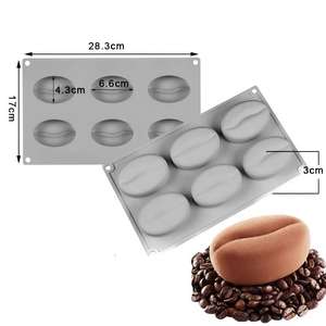 Juego de Moldes de Silicona para Mousse de Granos de Café, 6 y 12 Cavidades, para Hacer Postres Franceses, Moldes de Silicona para Mousse de Granos de <span class=keywords><strong>Cacao</strong></span> - Product Image 3