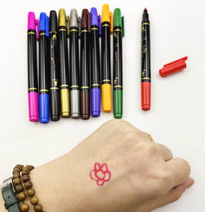 Jeu de marqueurs <span class=keywords><strong>pour</strong></span> tissu à double extrémité-Pointes en <span class=keywords><strong>feutre</strong></span> à double extrémité Marqueur <span class=keywords><strong>pour</strong></span> tissu <span class=keywords><strong>T</strong></span>-<span class=keywords><strong>shirt</strong></span> à double pointe - Product Image 1