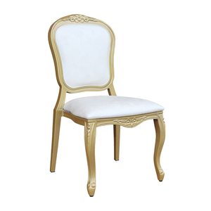 <b>Stackable</b> Luxury Modern Metal Restaurant Furniture Wedding <b>Dining</b> <b>Chair</b> with Soft Upholstery for Events - Product Image 1